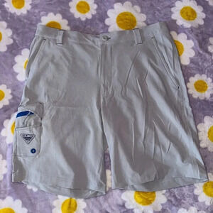 Columbia PFG Omni-Shade 10" Shorts Bottle Opener Stretch Men's Sz 36